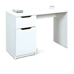 Range-câbles adhésif Bureau Design 1 Porte "Tilda" 115cm Blanc