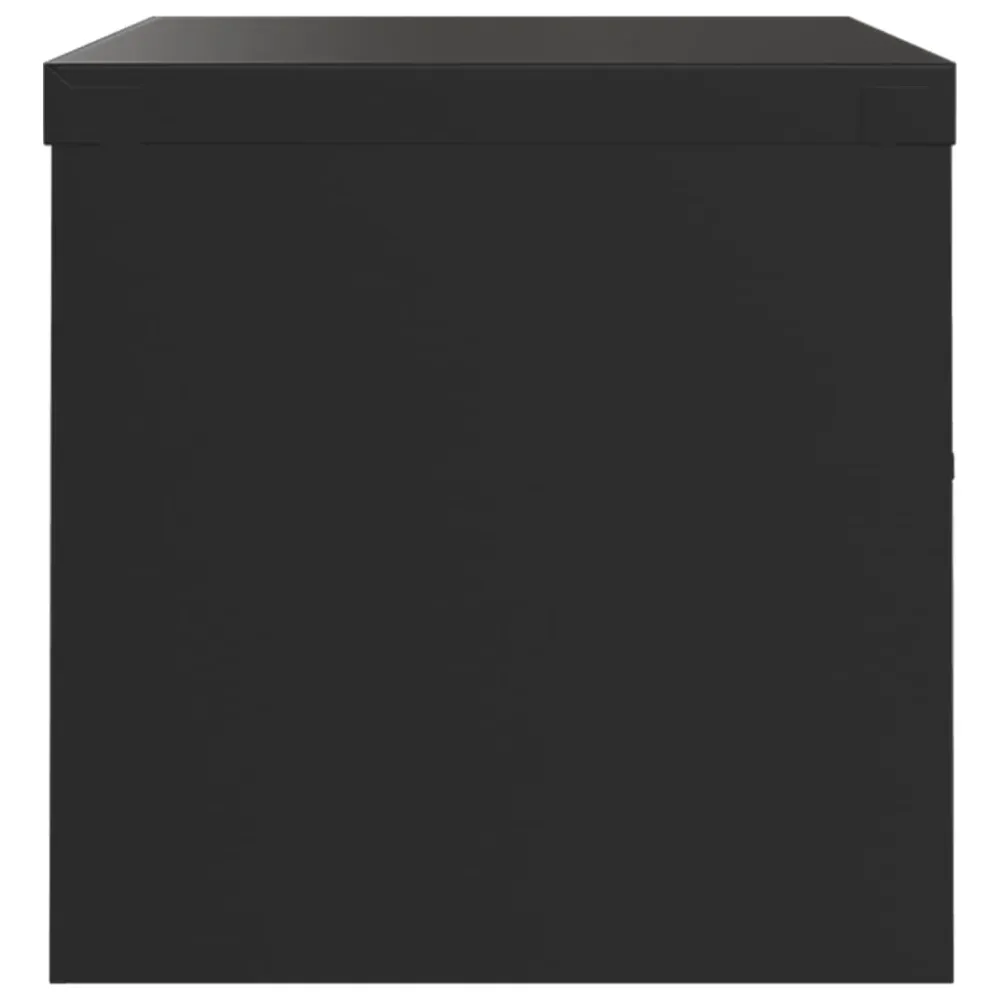 Trieur courrier Caissons à tiroirs meuble de bureau portes verrouillables 90 x 40 x 40 cm en acier noir DEC024593