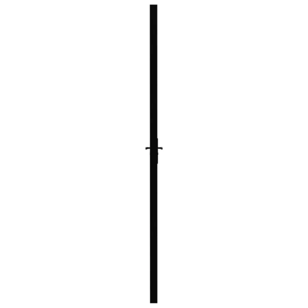 Porte intérieure Verre ESG et aluminium 76x201,5 cm Noir design moderne