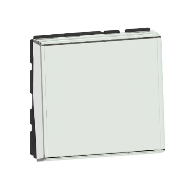 Poussoir avec porte-étiquette Mosaic Easy-Led 6A 2 modules LEGRAND 099412 blanc pour vitrines commerciales
