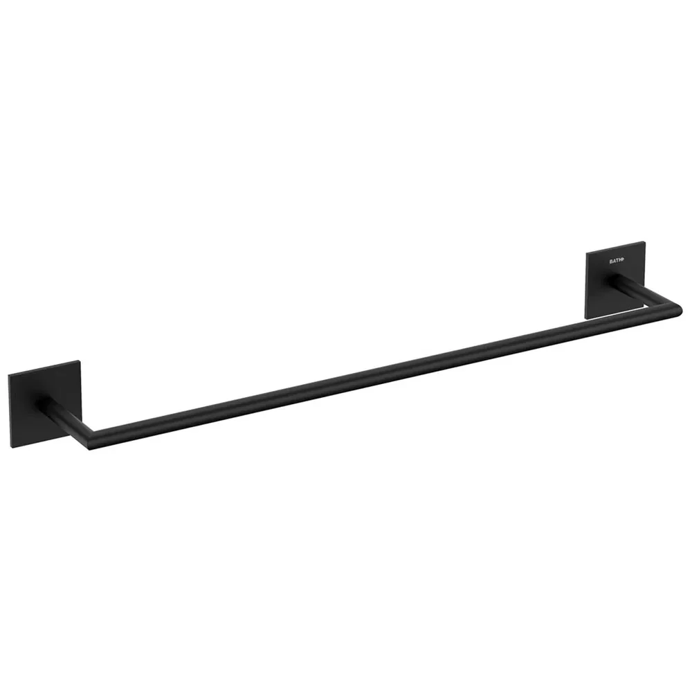 Porte-serviettes autocollant en laiton peint de la collection 'Stick' par Cosmic - cm 45 - Noir
