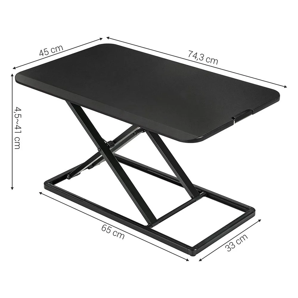 Bureau avec rangement SONGMICS Poste de travail ergonomique noir