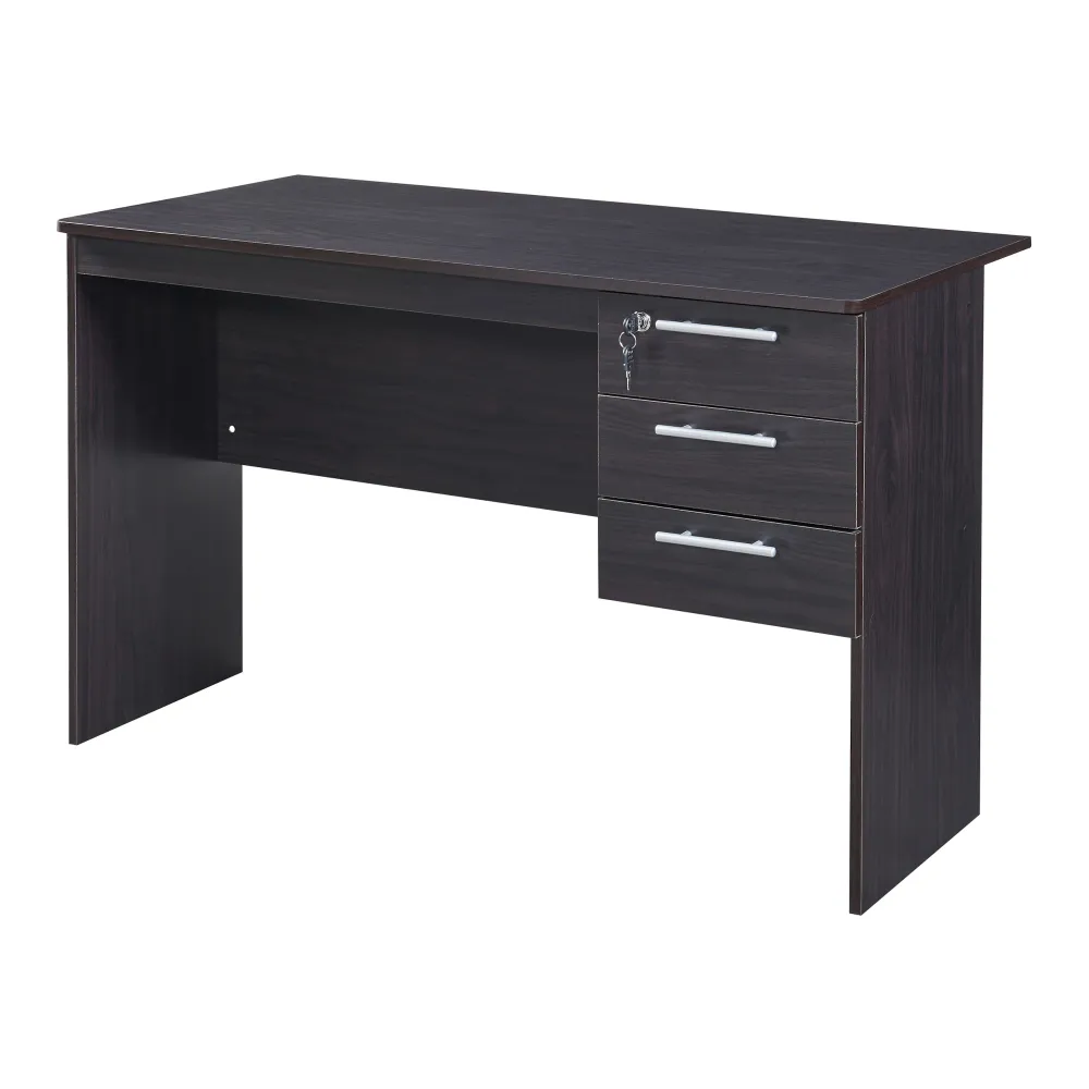 Bureau d'angle Bureau table poste de travail informatique 120 x 59 x 75 cm noir 03_0009064