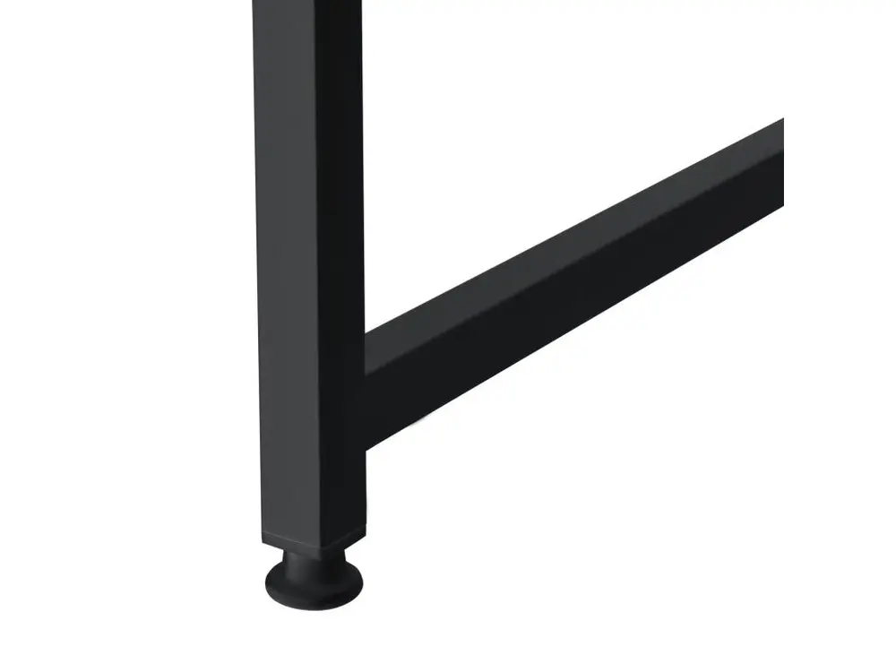 Bureau poste de travail ordinateur table MDF 120 cm sable et noir 03_0003511