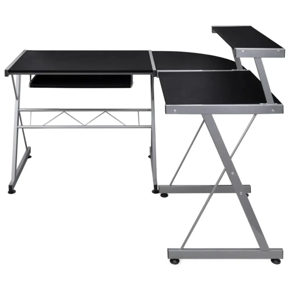 Bureau Professionnel Bureau table poste de travail meuble d'ordinateur informatique étude d'ordinateur d'angle 132 x 112 x...