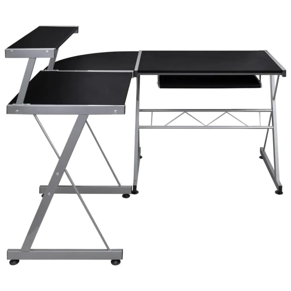 Bureau Professionnel Bureau table poste de travail meuble d'ordinateur informatique étude d'ordinateur d'angle 132 x 112 x...