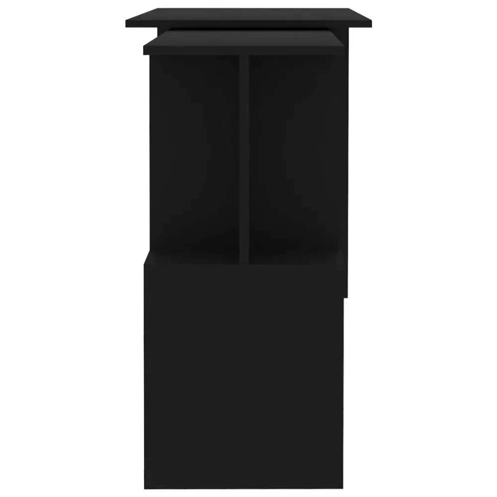 Bureau réglable en hauteur Bureau table poste de travail meuble d'ordinateur informatique étude d'angle 200 x 50 x 76 cm b...