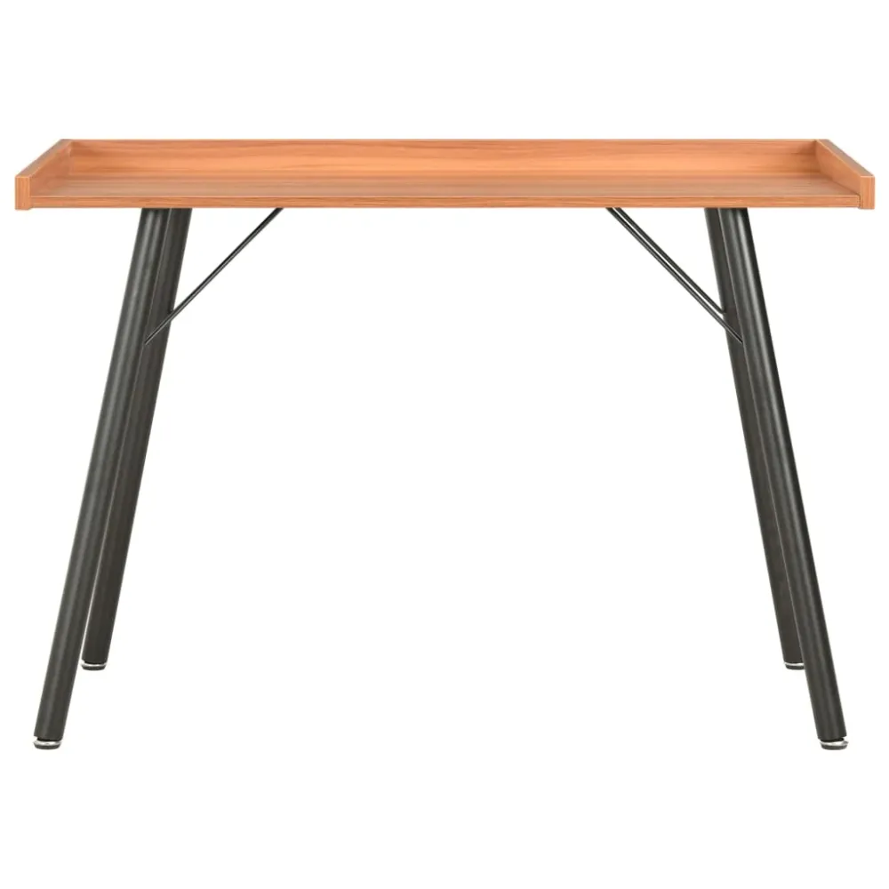 Bureau table poste de travail meuble d'ordinateur informatique étude 90 x 50 x 79 cm brun 02_0023868 Dimensions 160x80 cm