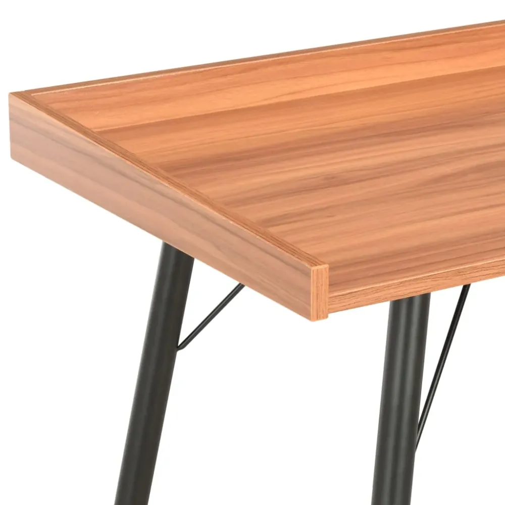Bureau table poste de travail meuble d'ordinateur informatique étude 90 x 50 x 79 cm brun 02_0023868 Dimensions 160x80 cm