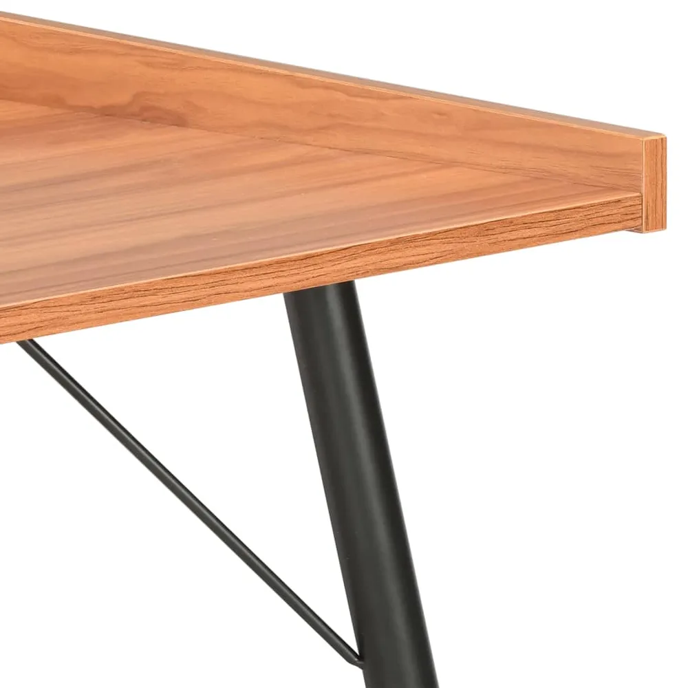 Bureau table poste de travail meuble d'ordinateur informatique étude 90 x 50 x 79 cm brun 02_0023868 Dimensions 160x80 cm