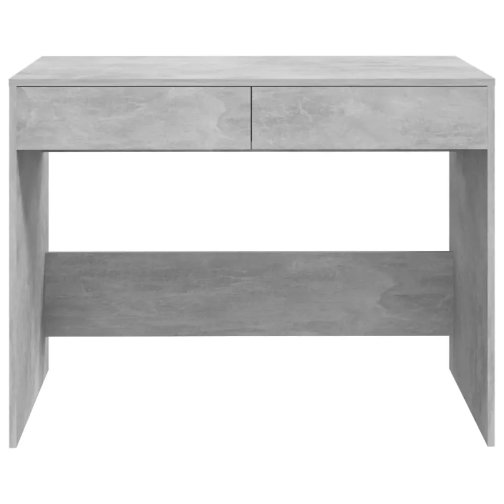 Bureau table poste de travail meuble d'ordinateur informatique étude 101 x 50 x 76,5 cm bois d'ingénierie gris 02_0023830...
