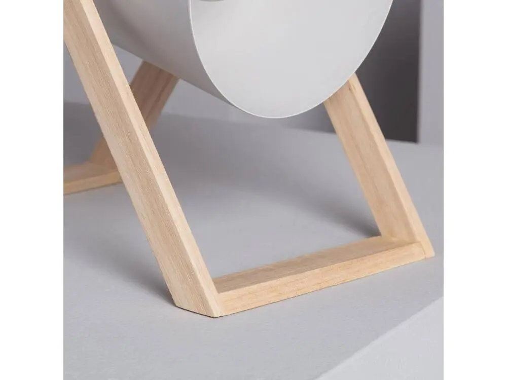 Iluzzia Lampe à Poser Métal Kiume ILUZZIA Blanc avec câble management