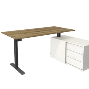 Kerkmann poste de travail achevé Move 1 anthracite blanc/chêne 10217055 acheter à bas prix