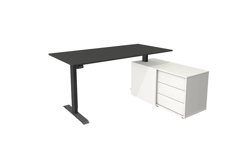 Kerkmann poste de travail achevé Move 1 anthracite blanc/anthracite 10216913 acheter à bas prix