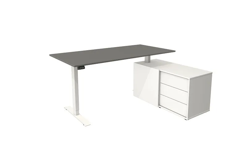 Kerkmann poste de travail complet Move 1 blanc/graphite 10216212 obtenir à bas prix