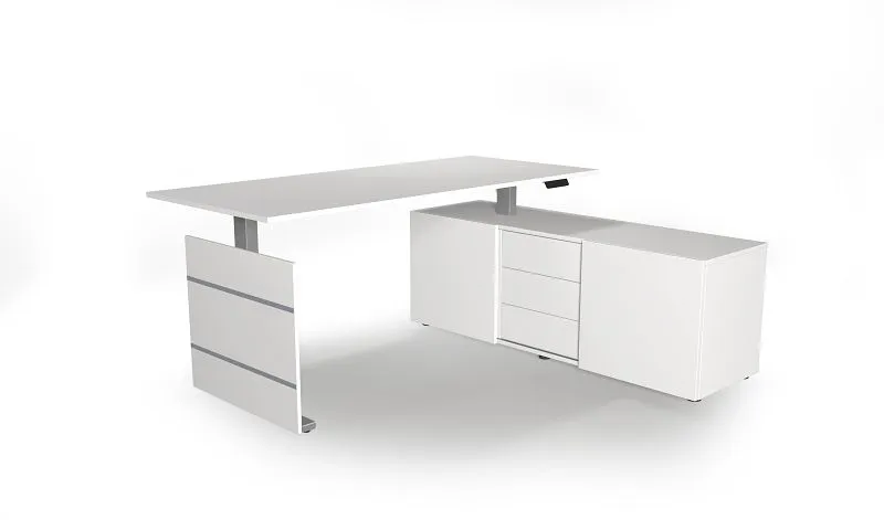 Kerkmann poste de travail intégral Move 3 réglable en hauteur électriquement blanc 10236010 acheter à bas prix