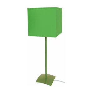 Lampe poser droit métal vert 46 cm.