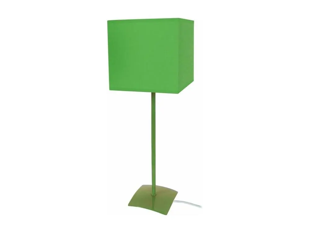 Lampe poser droit métal vert 46 cm.