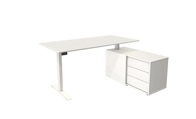 Meuble de Bureau Modulable Kerkmann poste de travail exhaustif Move 1 blanc/blanc 10215910 acheter à bas prix