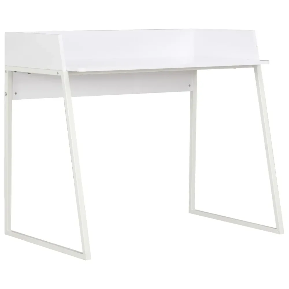 Plan de Travail Ergonomique Bureau table poste de travail meuble d'ordinateur informatique étude 90 x 60 x 88 cm blanc 02_...