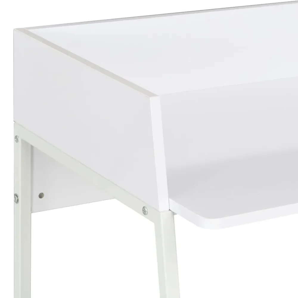 Plan de Travail Ergonomique Bureau table poste de travail meuble d'ordinateur informatique étude 90 x 60 x 88 cm blanc 02_...