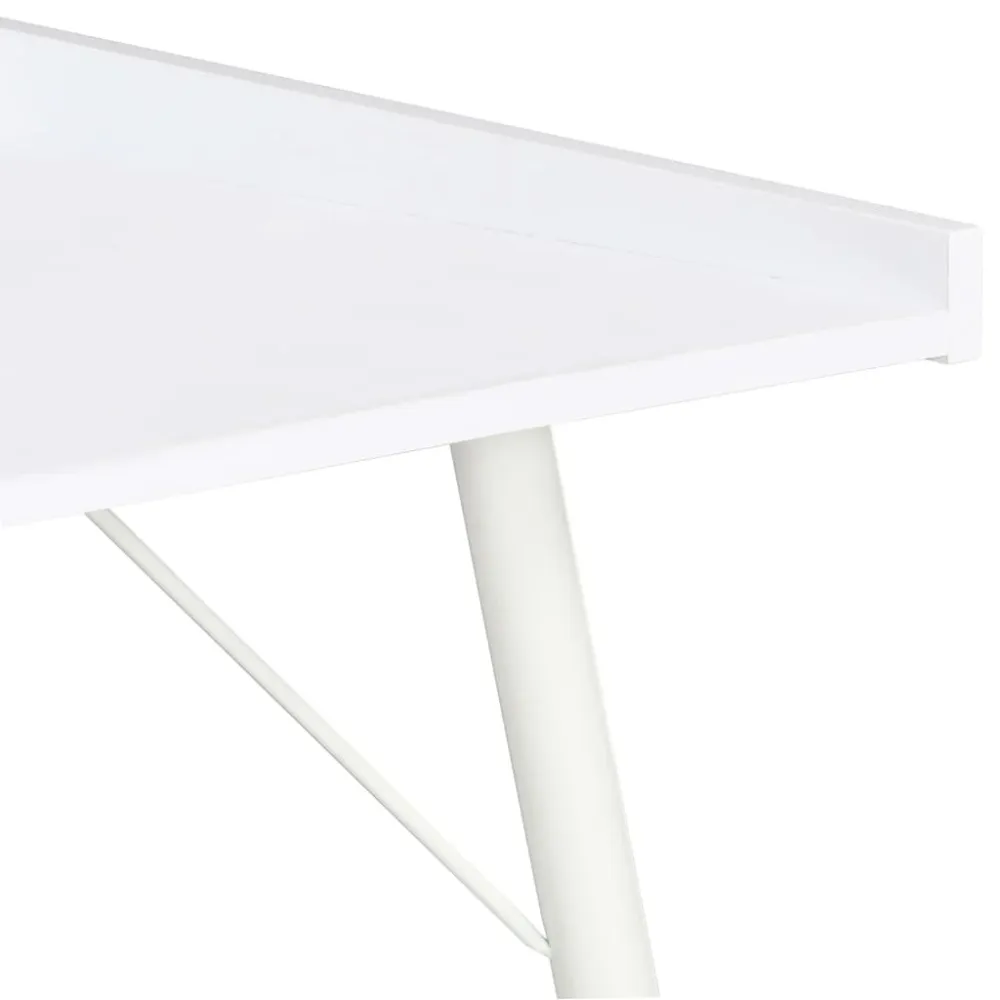 Poste de travail assis-debout Bureau table poste de travail meuble d'ordinateur informatique étude 90 x 50 x 79 cm blanc 0...