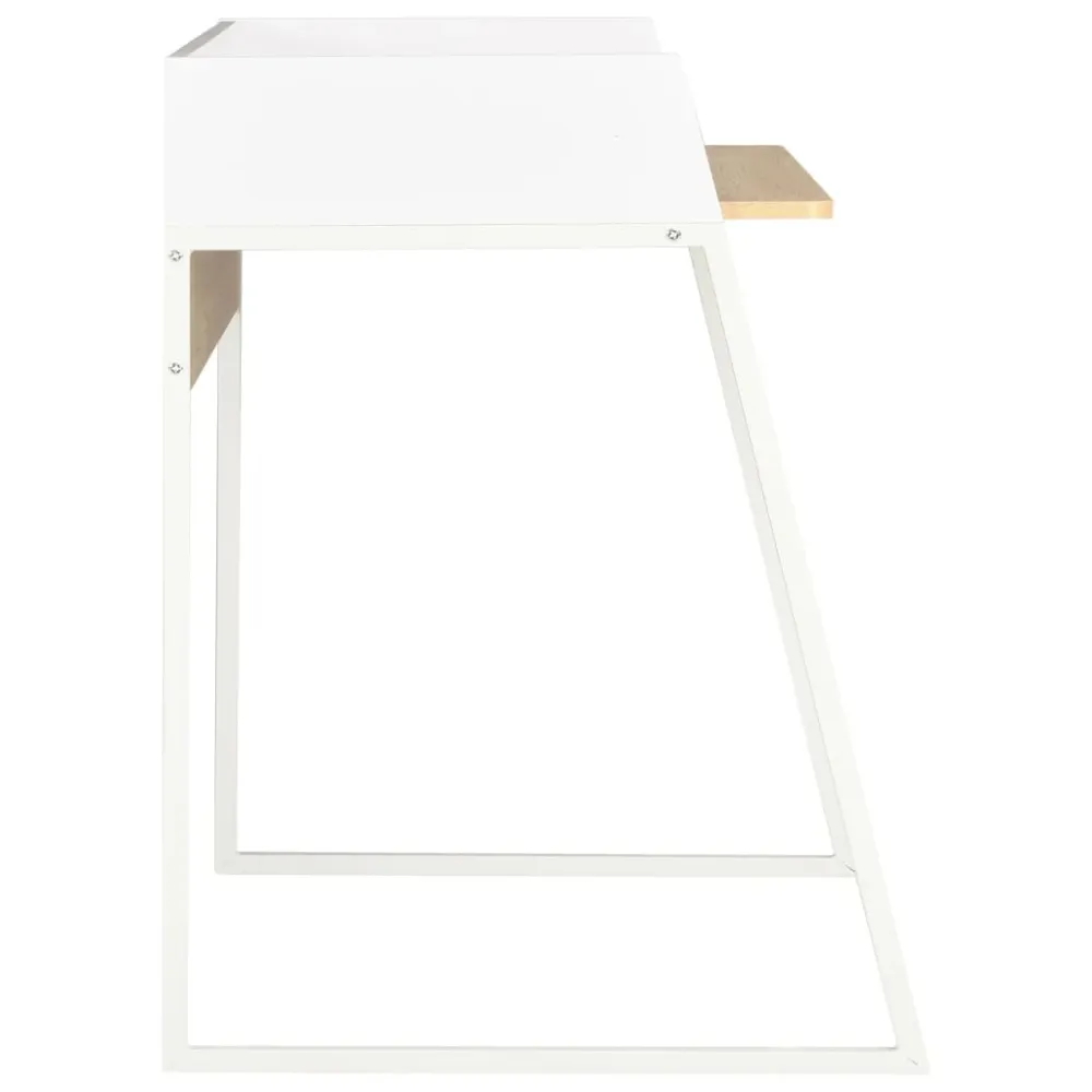 Poste de travail assis-debout Bureau table poste de travail meuble d'ordinateur informatique étude et chêne 90 x 60 x 88 c...