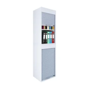 AktosXL armoire de bureau 1 porte de la jalousie blanc. pour archives