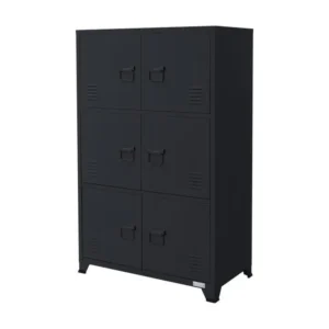 Armoire de bureau Armoire métallique avec étagères 75x40x120 cm pour dossiers suspendus