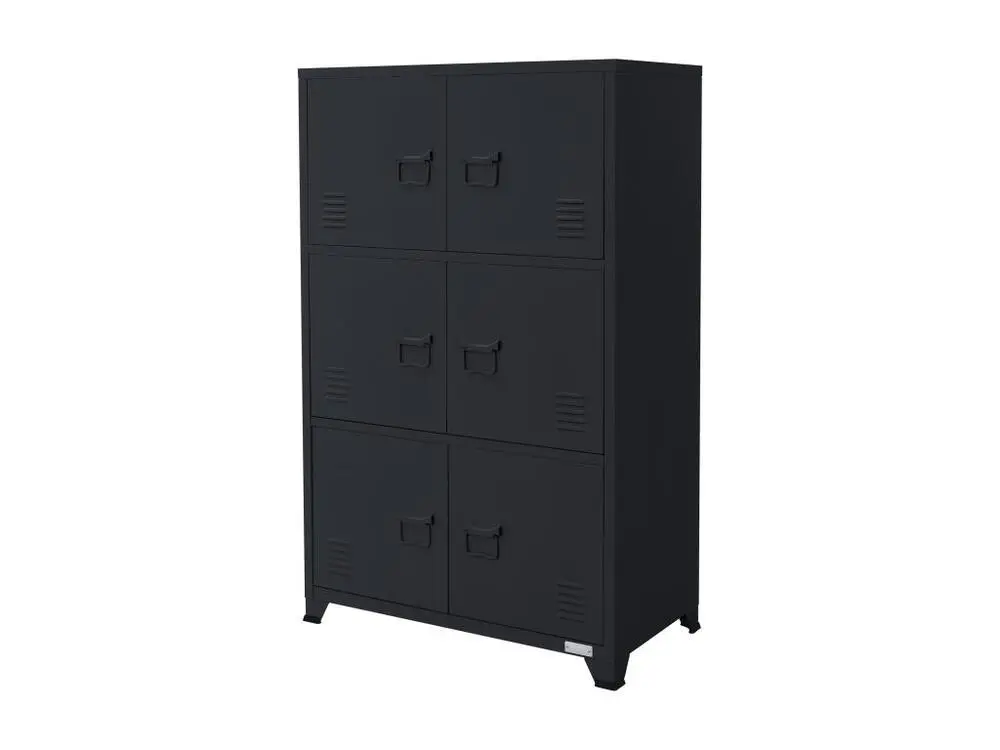 Armoire de bureau Armoire métallique avec étagères 75x40x120 cm pour dossiers suspendus