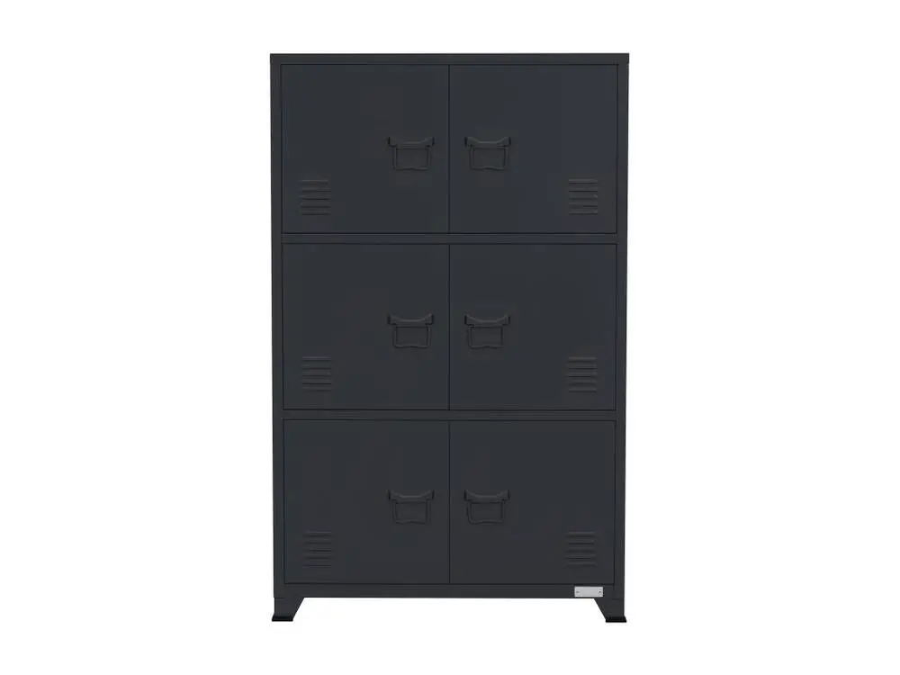 Armoire de bureau Armoire métallique avec étagères 75x40x120 cm pour dossiers suspendus