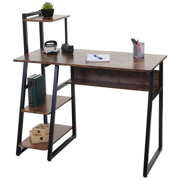 Armoire de classement Bureau Mendler avec étagère HWC-K68 table pour ordinateur léger et mobile table de bureau table de t...