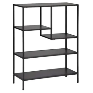 Etagère en acier coloris noir - Longueur 75 x Profondeur 30 x Hauteur 100 cm pour archives