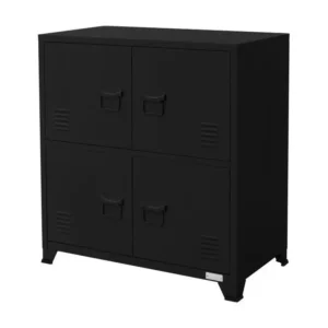 Rayonnage métallique Armoire de bureau Armoire à dossiers en métal avec étagères 75x40x80,5cm