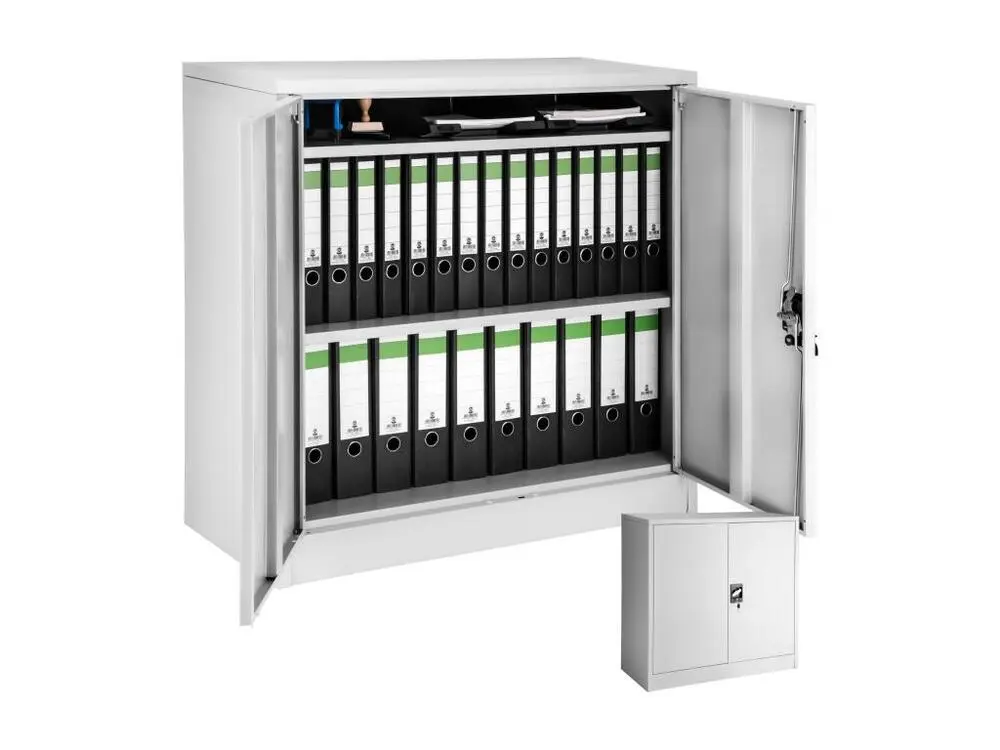 Rayonnage métallique Armoire métallique à dossiers 3 étagères 90x40x90cm en Acier lâqué époxy
