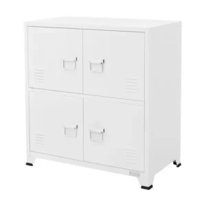 Étagère d'angle Armoire de bureau Armoire métallique avec étagères Armoire en acier 75x40x80,5cm