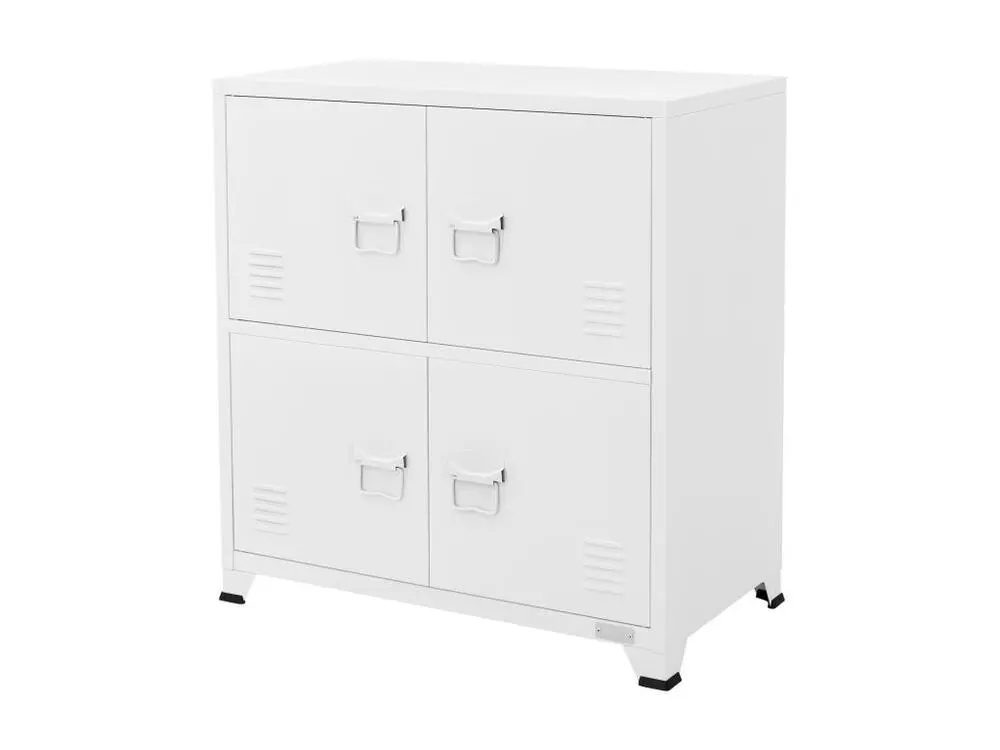 Étagère d'angle Armoire de bureau Armoire métallique avec étagères Armoire en acier 75x40x80,5cm