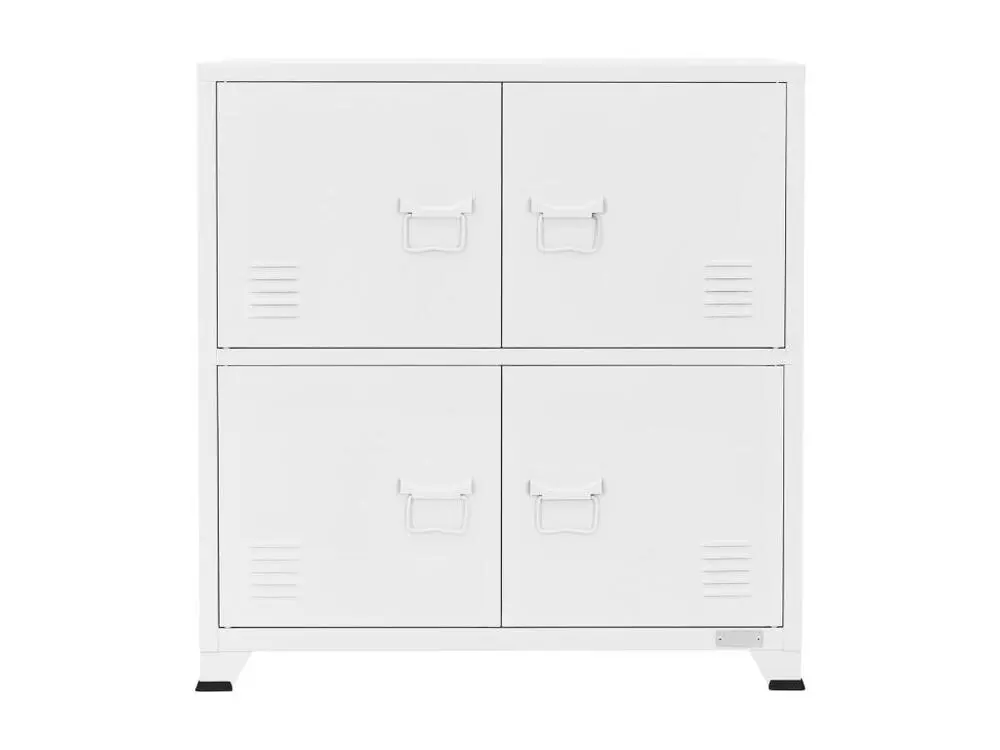 Étagère d'angle Armoire de bureau Armoire métallique avec étagères Armoire en acier 75x40x80,5cm