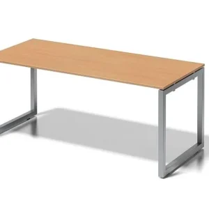Bureau Bisley Cito structure en O hauteur fixe 730 mm H 19 x L 1800 x P 800 mm hêtre/argent DOF1808BC355 obtenir à bas prix