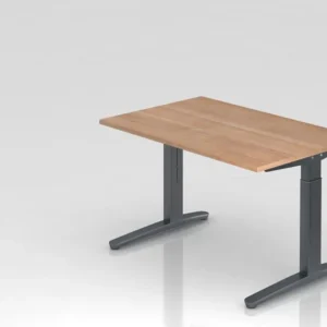 Bureau Hammerbacher pied C 120x80cm noyer/graphite forme rectangulaire VXB12/N/GG obtenir à bas prix
