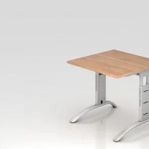 Bureau Hammerbacher pied C 80x80cm noyer hauteur de travail 65 - 85 cm VFS08/N/S prendre à bas prix