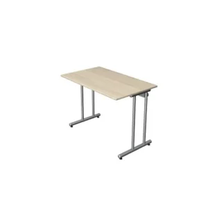Bureau Kerkmann start-up L 1000 x P 600 x H 750 mm avec pied en C en aluminium argent érable 11439050 acquérir à bas prix