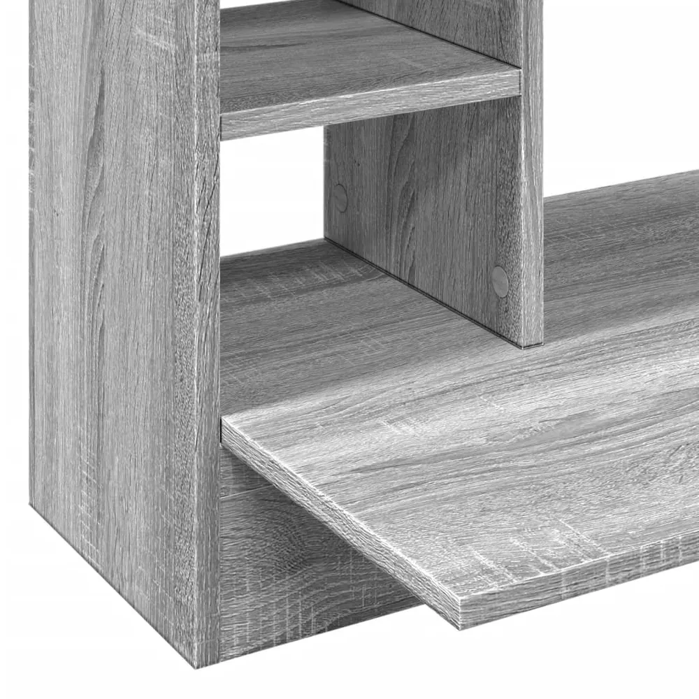 Bureau table poste de travail meuble d'ordinateur informatique étude mural sonoma 105 x 48 x 75 cm bois d'ingénierie gris...