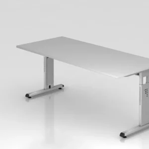 Classeur de comptabilité Bureau Hammerbacher pied C 180x80cm gris/argent hauteur de travail 65-85 cm VOS19/5/S se fournir...