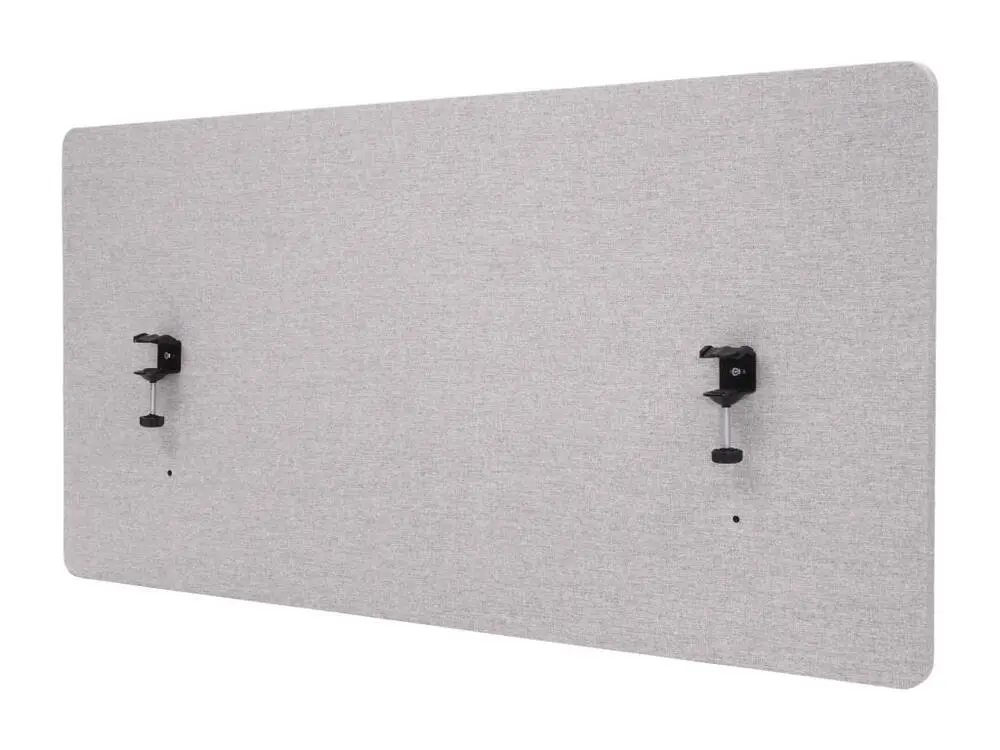 Cloison acoustique de bureau MCW-G75, 120x60cm, gris Format A5