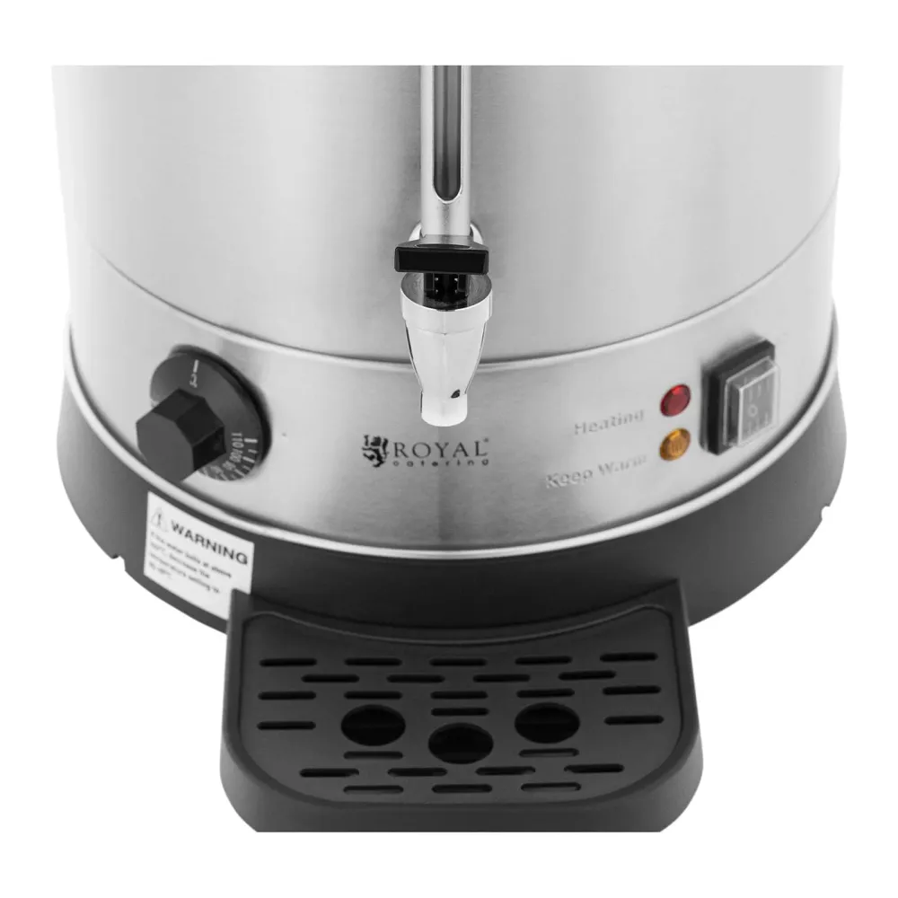 Distributeur d'eau chaude 19,7 litres 2500 watts plateau d'égouttage argent 14_0004290