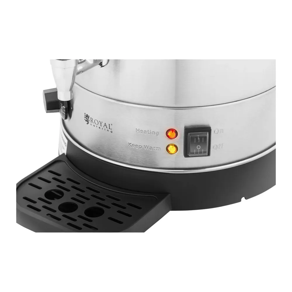 Distributeur d'eau chaude 19,7 litres 2500 watts plateau d'égouttage argent 14_0004290