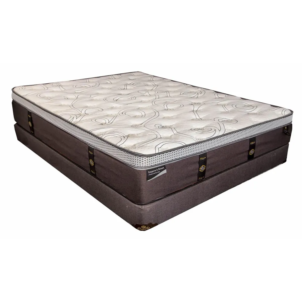 Dream Time Bedding Matelas Emperor Dream à Euro plateau pour spacieux lit