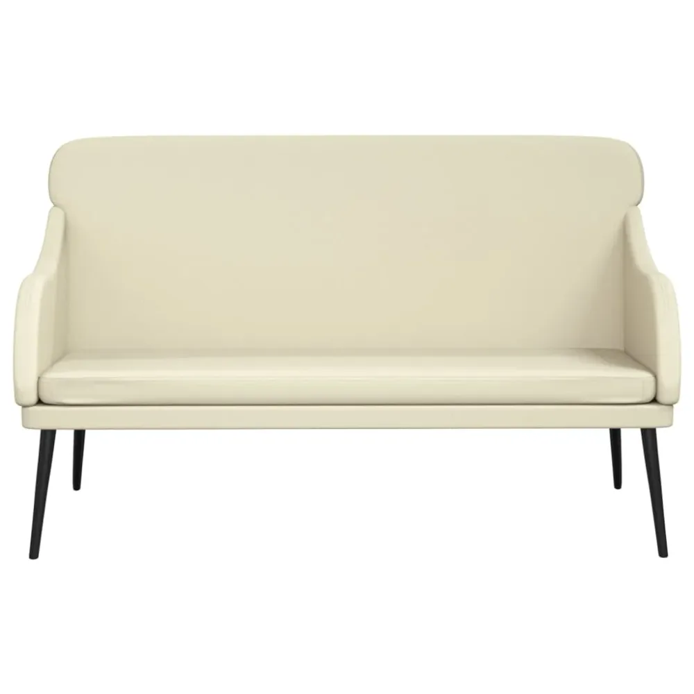 Enveloppes de paie Banc banquette 110 x 76 x 80 cm synthétique crème 02_0010490