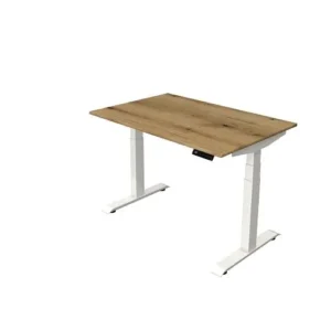 Kerkmann table debout/assise Move 4 nouveau 120 x 80 cm cadre blanc plateau de table chêne 10090455 commander à bas prix